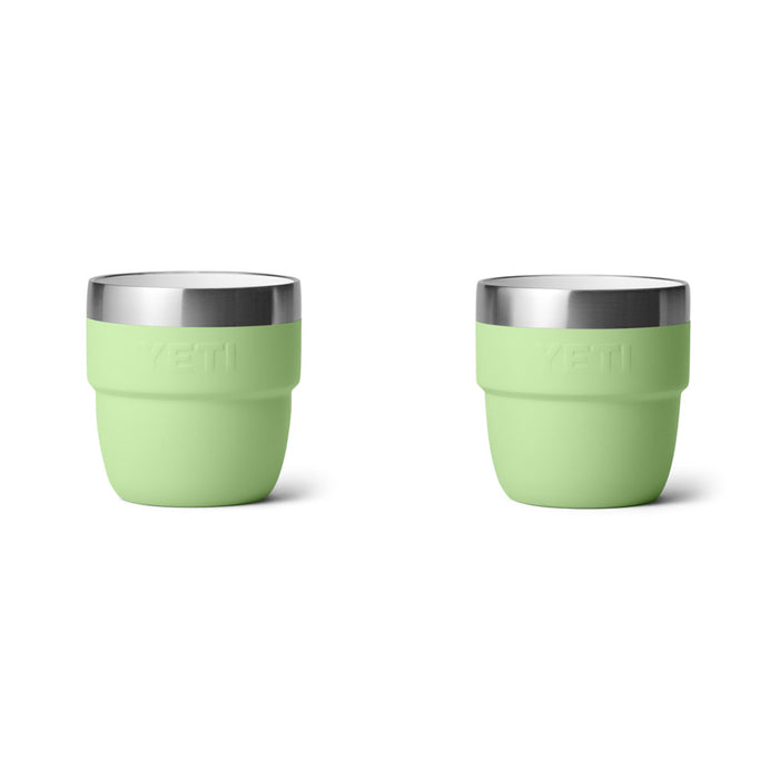 21071503415 TAZA RAMBLER 4oz STACKABLE 2 PIEZAS KEY LIME MARCA YETI