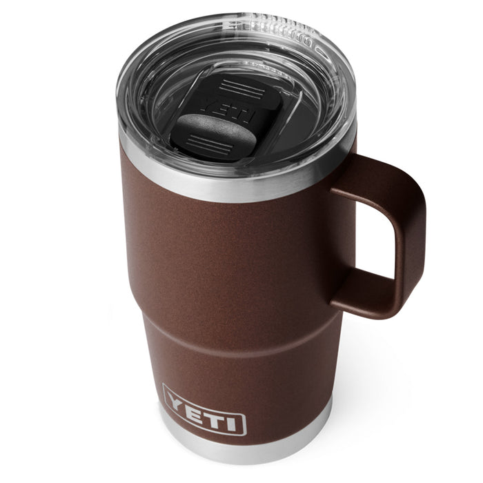 21071503539 TAZA RAMBLER 20oz TRAVEL MUG CON TAPA STRONGHOLD WETLANDS BROWN MARCA YETI