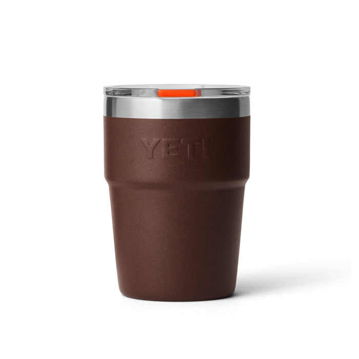 21071503543 TERMO RAMBLER 16oz STACKABLE CUP TAPA MAGNETICA WETLANDS BROWN MARCA YETI