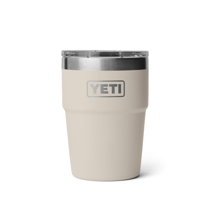 21071503614 TERMO RAMBLER 16oz STACKABLE CUP TAPA MAGNETICA CAPE TAUPE MARCA YETI