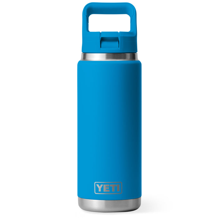 21071503660 TERMO RAMBLER 26oz STRAW BOTTLE COLOR MATCHED BIG WAVE BLUE MARCA YETI