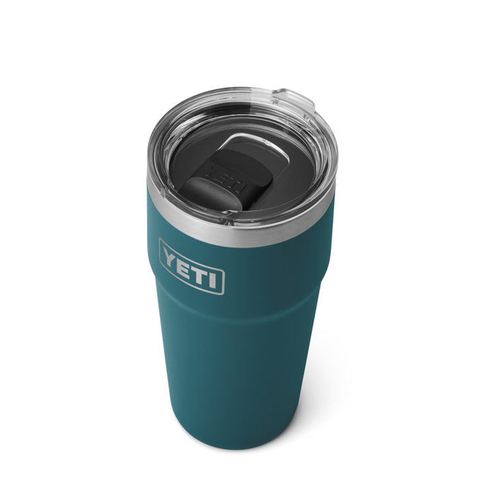 21071503882 TERMO RAMBLER 20oz STACKABLE CUP TAPA MAGNETICA AGAVE TEAL MARCA YETI