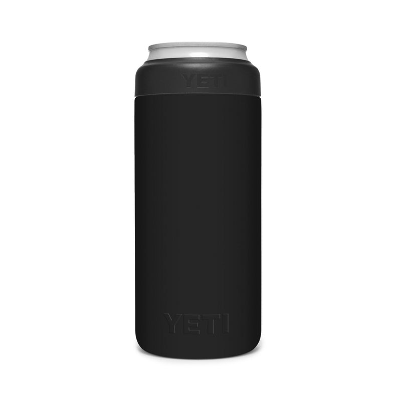 21071504064 PORTA LATA RAMBLER COLSTER SLIM NEGRO MARCA YETI