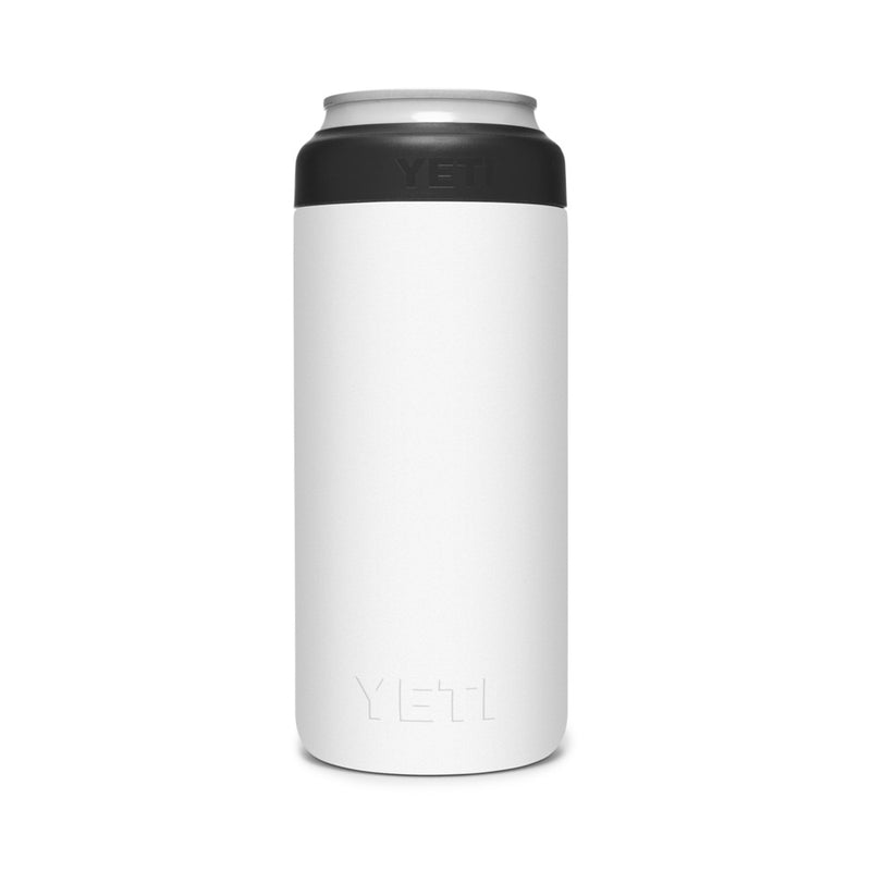 21071504066 PORTA LATA RAMBLER COLSTER SLIM BLANCO MARCA YETI