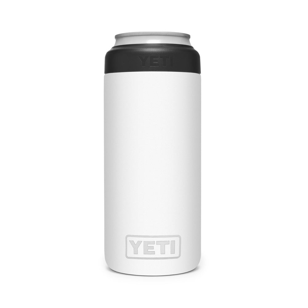21071504066 PORTA LATA RAMBLER COLSTER SLIM BLANCO MARCA YETI