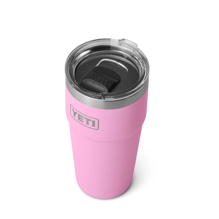 21071504147 TERMO RAMBLER 20oz STACKABLE CUP TAPA MAGNETICA POWER PINK MARCA YETI
