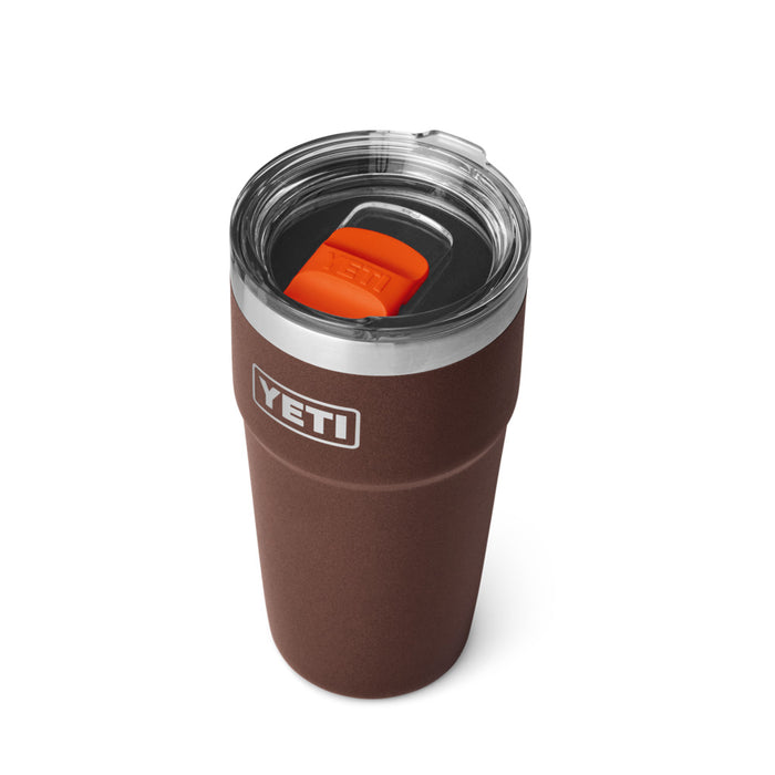 21071504227 TERMO RAMBLER 20oz STACKABLE CUP TAPA MAGNETICA WETLANDS BROWN MARCA YETI