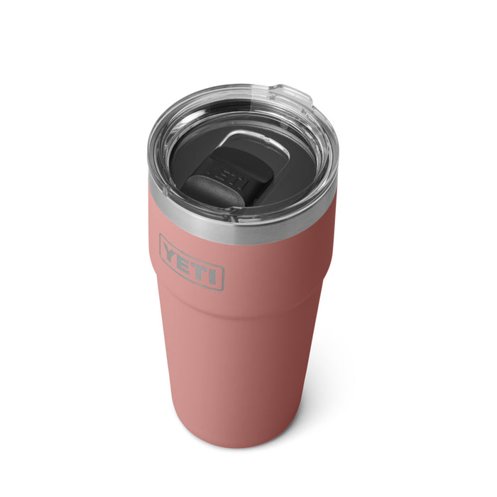 21071504231 TERMO RAMBLER 20oz STACKABLE CUP TAPA MAGNETICA SANDSTONE PINK MARCA YETI