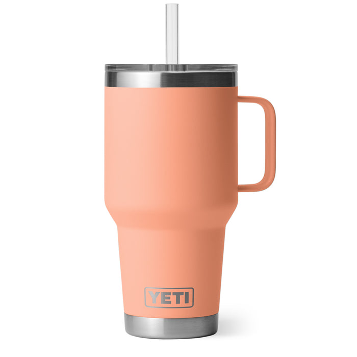 21071505467 TERMO RAMBLER 35oz STRAW MUG PEACH MARCA YETI