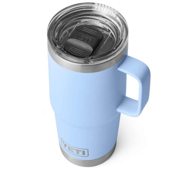 21071504643 TAZA RAMBLER 20oz TRAVEL MUG CON TAPA STRONGHOLD BIG SKY BLUE MARCA YETI