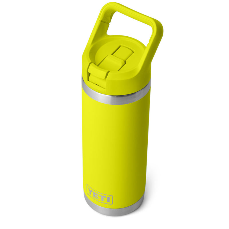 21071504709 TERMO RAMBLER 18oz BOTTLE STRAW CAP COLOR MATCHED FIREFLY YELLOW MARCA YETI