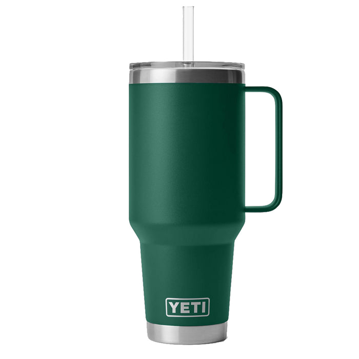 21071504924 TERMO RAMBLER 42oz STRAW MUG BLACK FOREST GREEN MARCA YETI