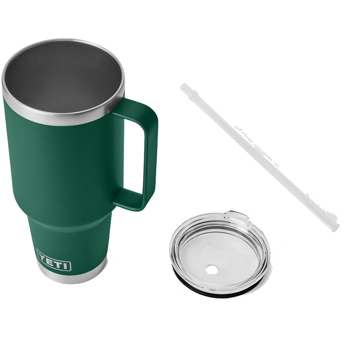 21071504924 TERMO RAMBLER 42oz STRAW MUG BLACK FOREST GREEN MARCA YETI