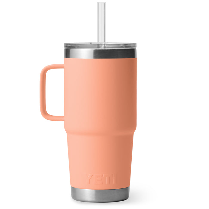 21071505353 TERMO RAMBLER 25oz STRAW MUG PEACH MARCA YETI