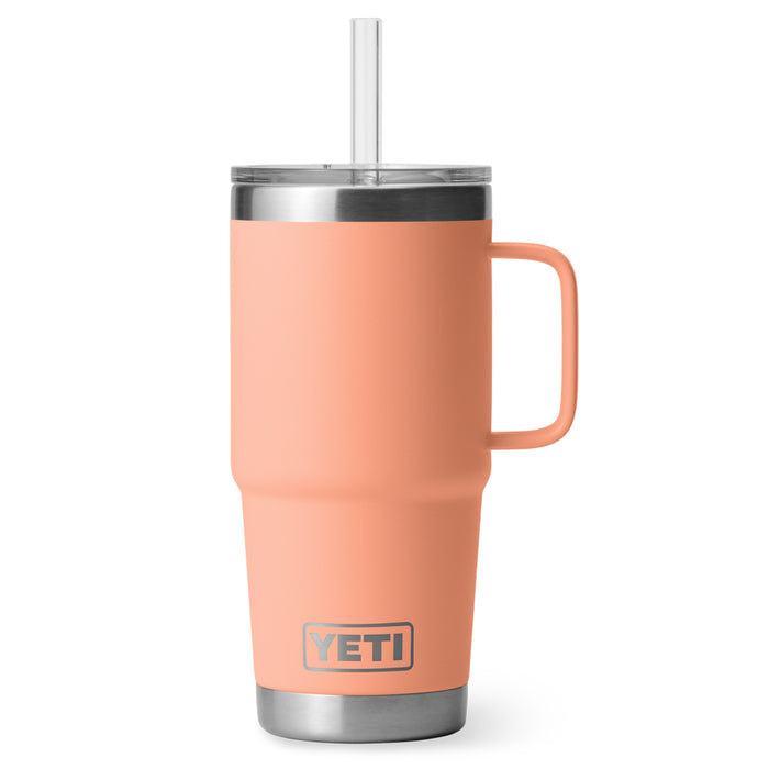 21071505353 TERMO RAMBLER 25oz STRAW MUG PEACH MARCA YETI