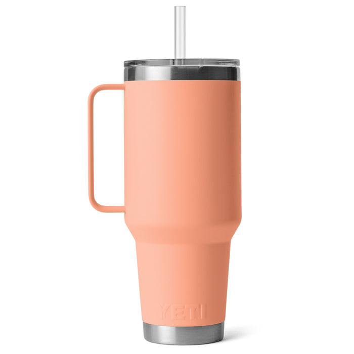 21071505354 TERMO RAMBLER 42oz STRAW MUG PEACH MARCA YETI