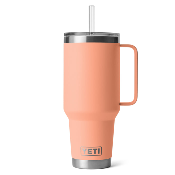 21071505354 TERMO RAMBLER 42oz STRAW MUG PEACH MARCA YETI