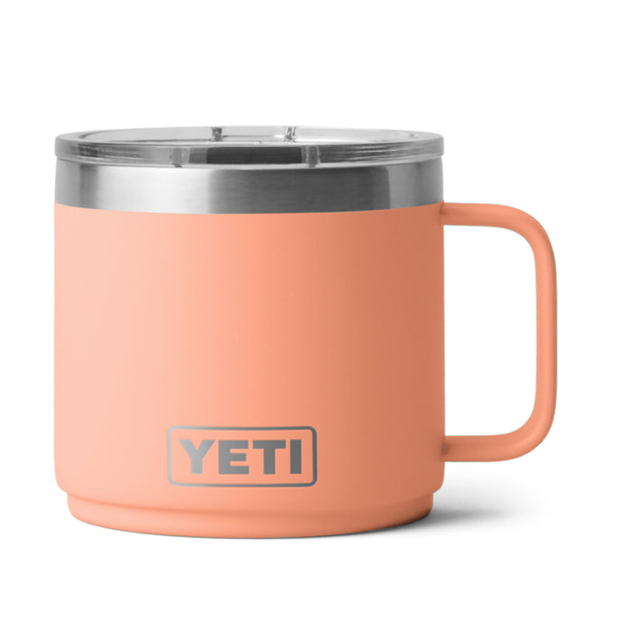 21071505454 TAZA RAMBLER 14oz MUG 2.0 TAPA MAGNETICA PEACH MARCA YETI