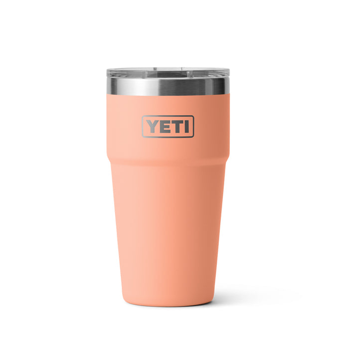 21071505464 TERMO RAMBLER 20oz STACKABLE CUP TAPA MAGNETICA PEACH MARCA YETI