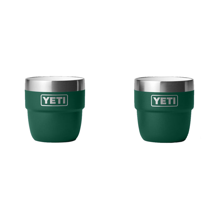 21071505845 TAZA RAMBLER 4oz STACKABLE 2 PIEZAS BLACK FOREST GREEN MARCA YETI