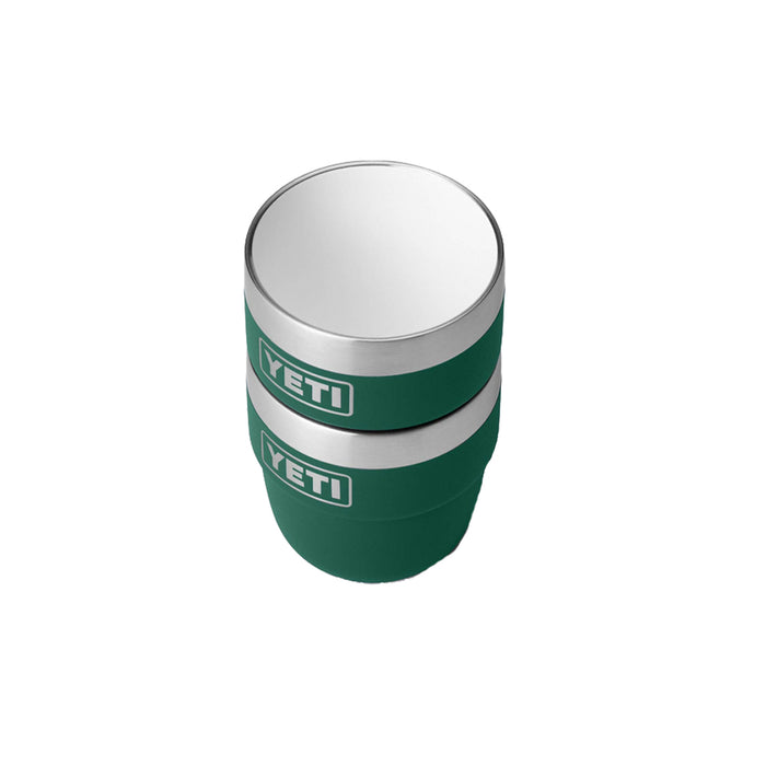 21071505845 TAZA RAMBLER 4oz STACKABLE 2 PIEZAS BLACK FOREST GREEN MARCA YETI