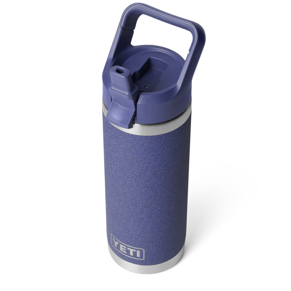 21071505908 TERMO RAMBLER 18oz BOTTLE STRAW CAP COLOR MATCHED MOON DUST MARCA YETI
