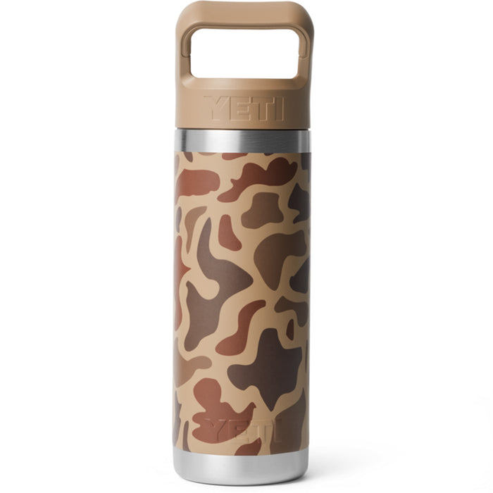 21071506161 TERMO RAMBLER 18oz BOTTLE STRAW CAP COLOR MATCHED WETLANDS CAMO MARCA YETI