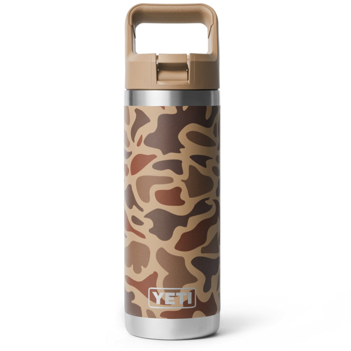 21071506161 TERMO RAMBLER 18oz BOTTLE STRAW CAP COLOR MATCHED WETLANDS CAMO MARCA YETI