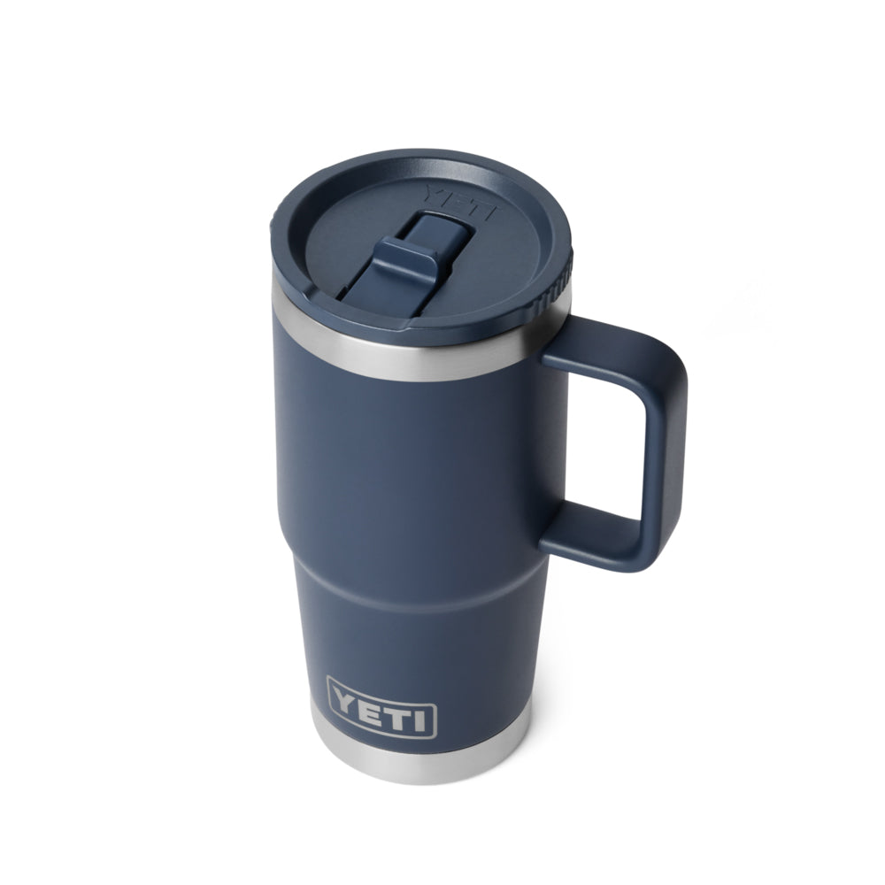 21071506223 TAZA RAMBLER 20oz TRAVEL STRAW MUG CAP COLOR MATCHED MARINO MARCA YETI