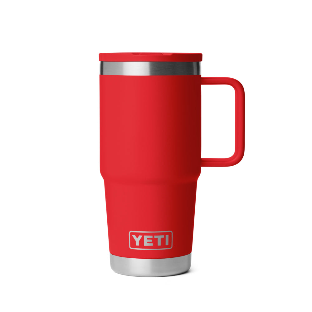 21071506224 TAZA RAMBLER 20oz TRAVEL STRAW MUG CAP COLOR MATCHED RESCUE RED MARCA YETI