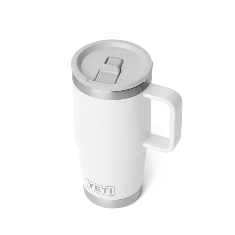 21071506226 TAZA RAMBLER 20oz TRAVEL STRAW MUG CAP COLOR MATCHED BLANCO MARCA YETI