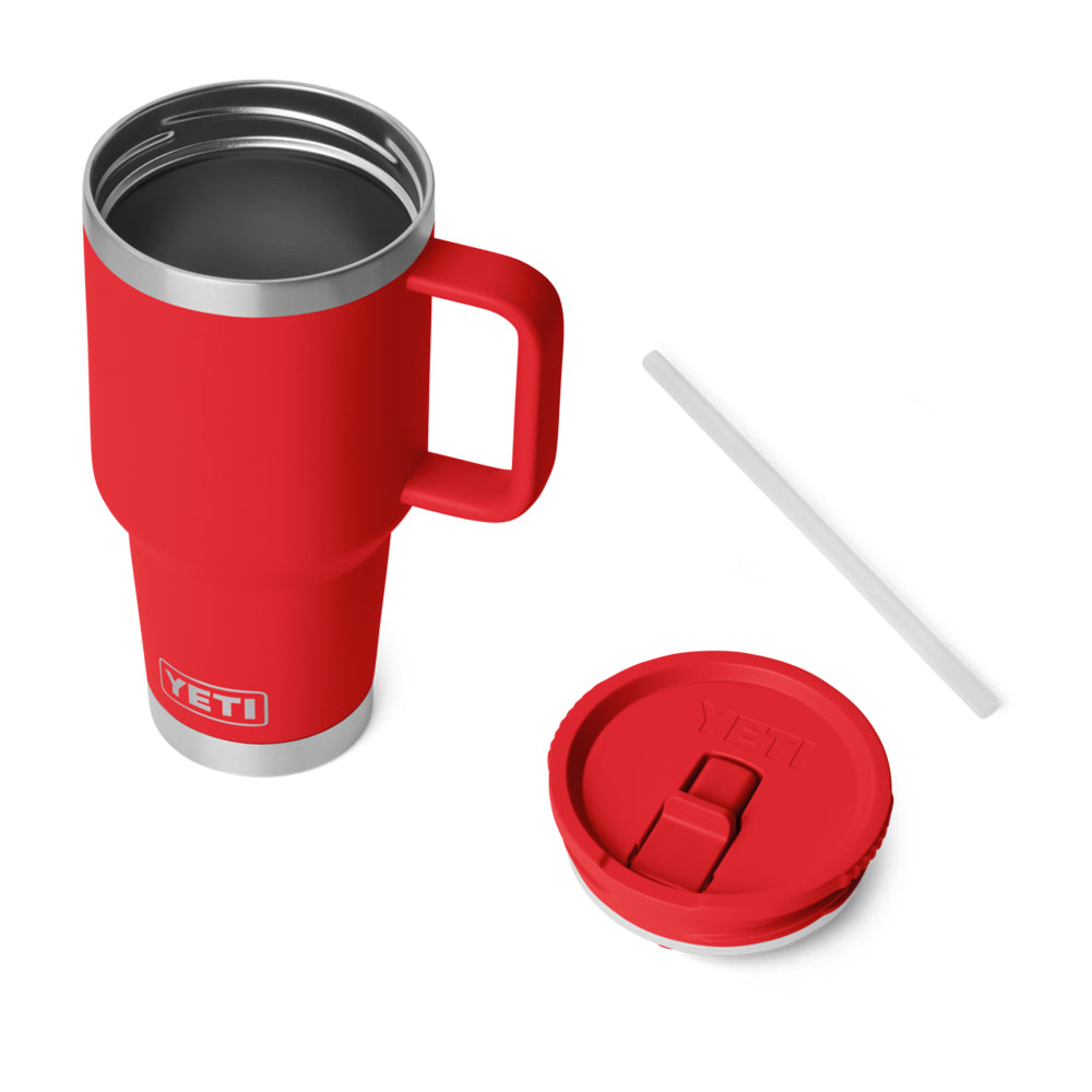 TAZA YETI 30oz TRAVEL STRAW MUG CAP COLOR RESCUE RED 21071506234