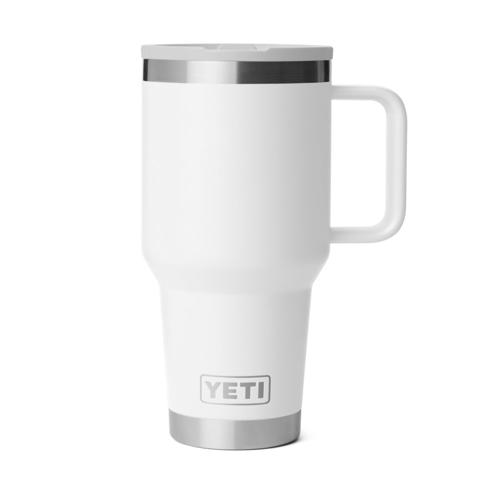 21071506236 TAZA RAMBLER 30oz TRAVEL STRAW MUG CAP COLOR MATCHED BLANCO MARCA YETI