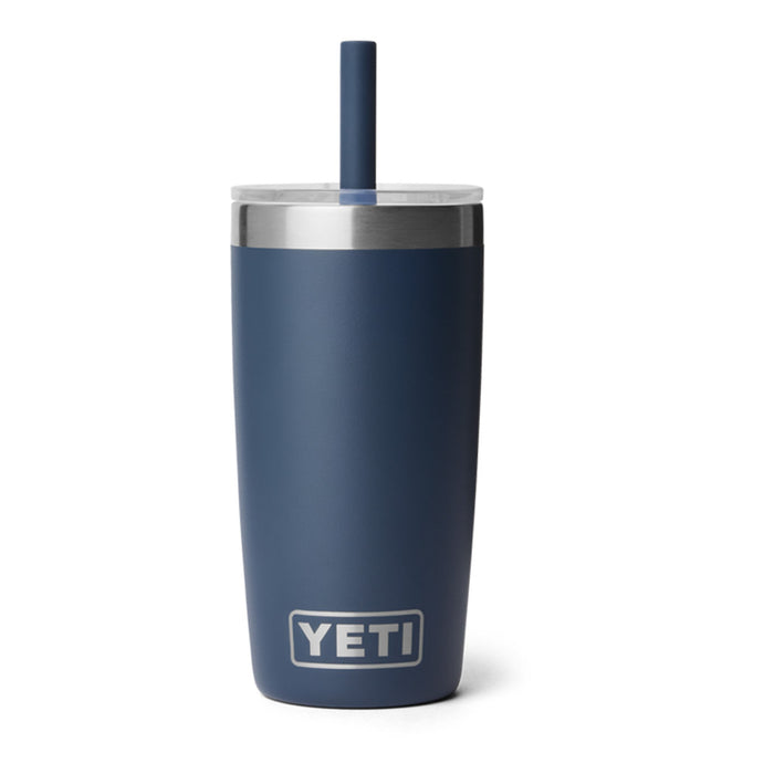 21071506959 TERMO RAMBLER JR 10oz STRAW LID MARINO MARCA YETI