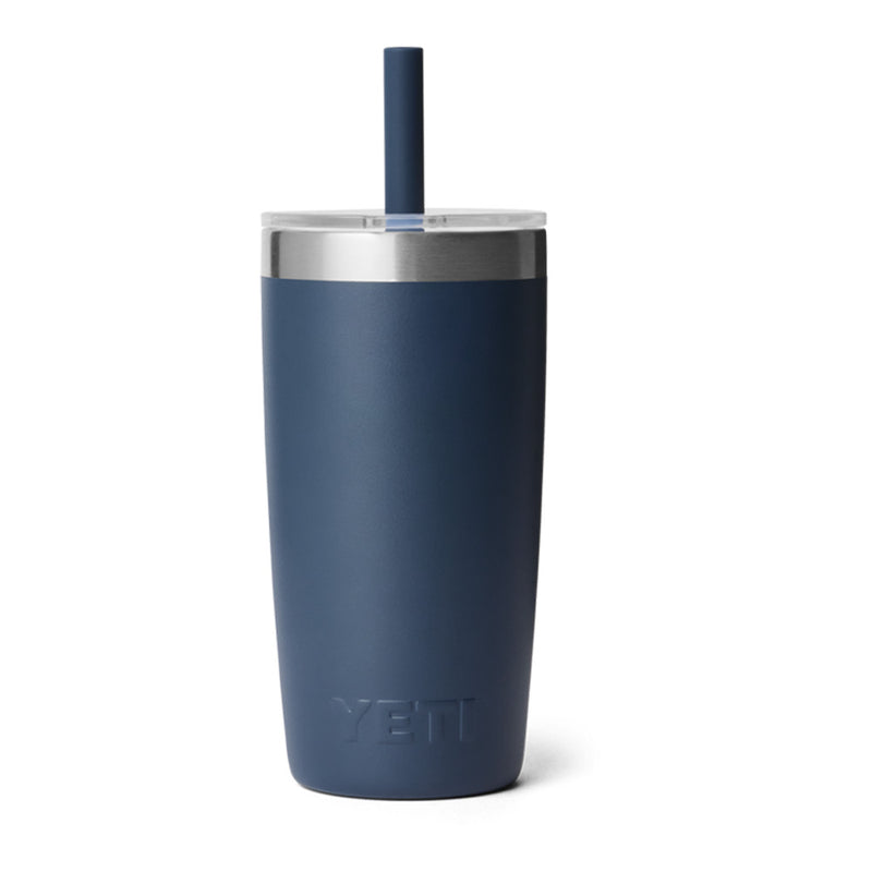 21071506959 TERMO RAMBLER JR 10oz STRAW LID MARINO MARCA YETI