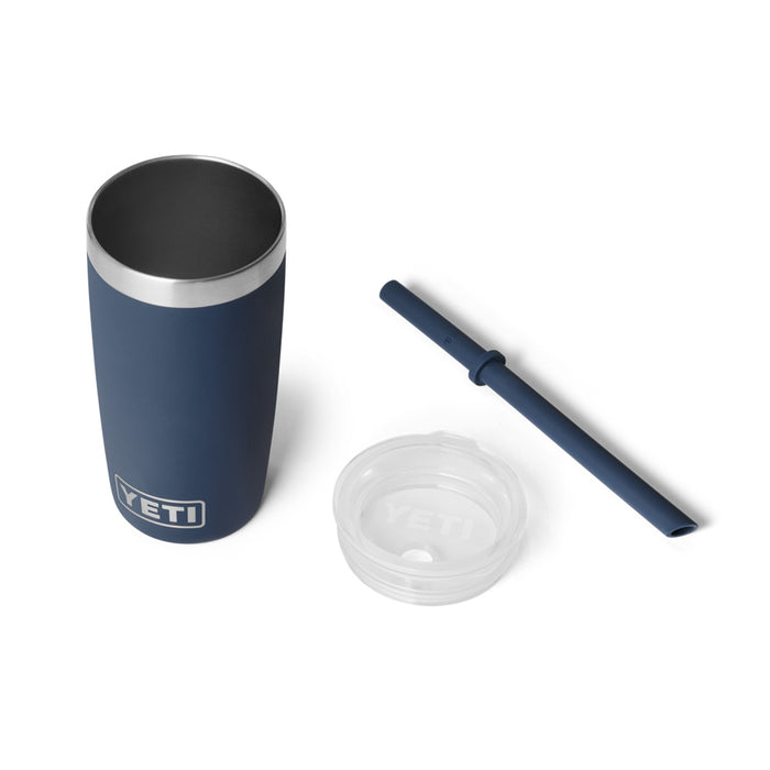 21071506959 TERMO RAMBLER JR 10oz STRAW LID MARINO MARCA YETI