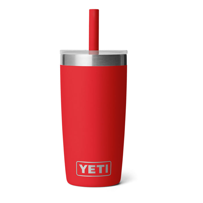 21071506962 TERMO RAMBLER JR 10oz STRAW LID RESCUE RED MARCA YETI