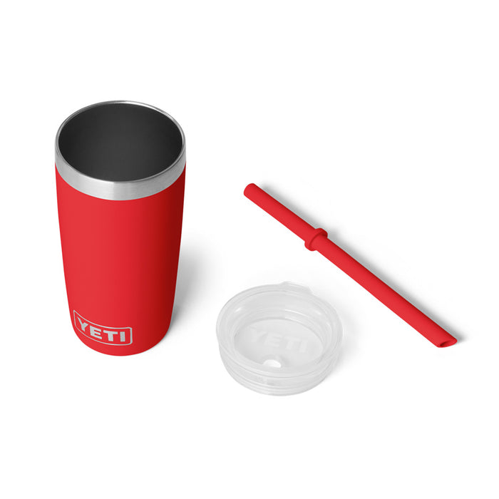 21071506962 TERMO RAMBLER JR 10oz STRAW LID RESCUE RED MARCA YETI