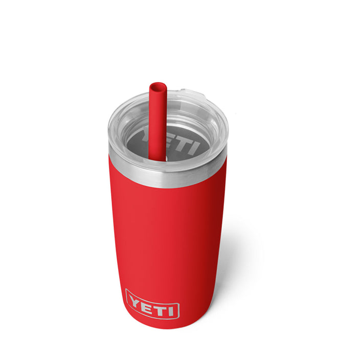 21071506962 TERMO RAMBLER JR 10oz STRAW LID RESCUE RED MARCA YETI