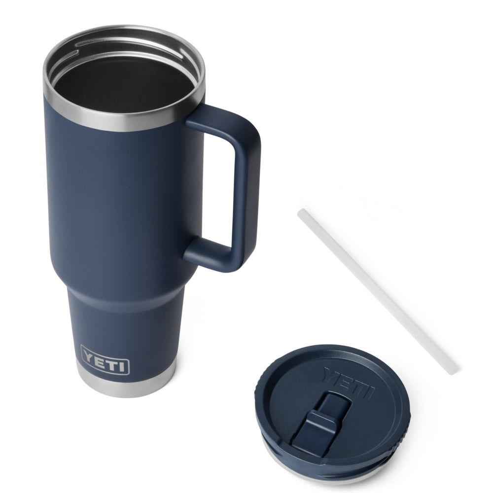 TAZA YETI 40oz TRAVEL STRAW MUG CAP COLOR MARINO 21071506985