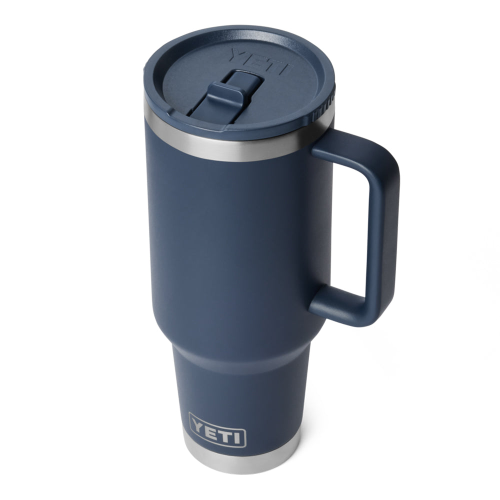 21071506985 TAZA RAMBLER 40oz TRAVEL STRAW MUG CAP COLOR MATCHED MARINO MARCA YETI