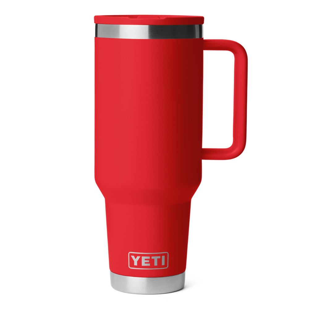 21071506986 TAZA RAMBLER 40oz TRAVEL STRAW MUG CAP COLOR MATCHED RESCUE RED MARCA YETI