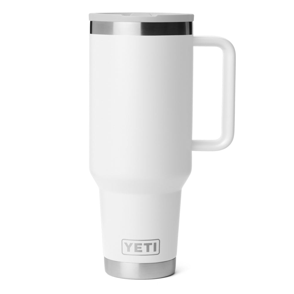 21071506988 TAZA RAMBLER 40oz TRAVEL STRAW MUG CAP COLOR MATCHED BLANCO MARCA YETI