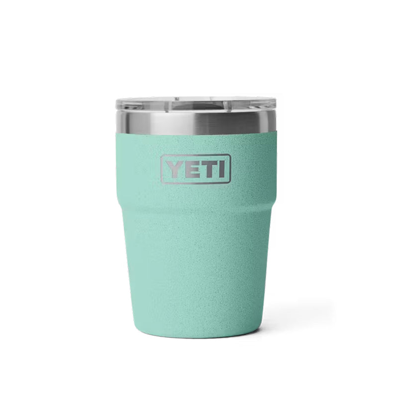 21071507197 TERMO RAMBLER 16oz STACKABLE CUP TAPA MAGNETICA SEA STONE MARCA YETI
