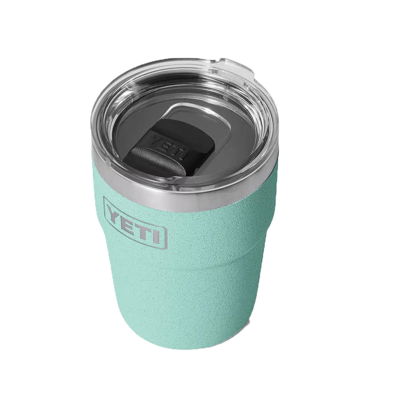21071507197 TERMO RAMBLER 16oz STACKABLE CUP TAPA MAGNETICA SEA STONE MARCA YETI