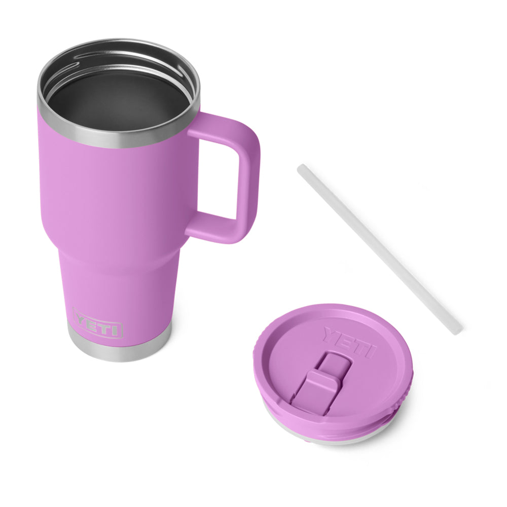 21071507208 TAZA RAMBLER 30oz TRAVEL STRAW MUG CAP COLOR MATCHED DESERT BLOOM MARCA YETI