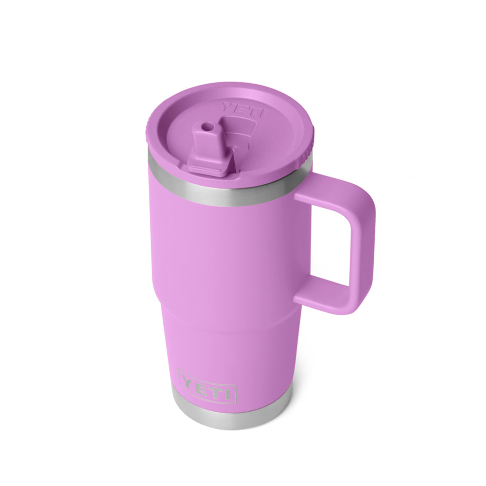 21071507205 TAZA RAMBLER 20oz TRAVEL STRAW MUG CAP COLOR MATCHED DESERT BLOOM MARCA YETI