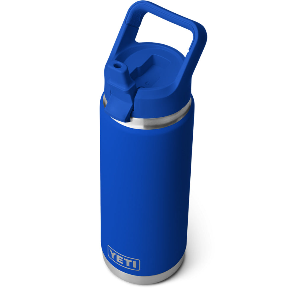 21071507314 TERMO RAMBLER 26oz STRAW BOTTLE COLOR MATCHED ROYAL BLUE MARCA YETI