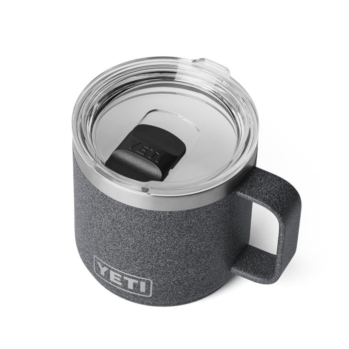 21071507345 TAZA RAMBLER 14oz MUG 2.0 CON CERAMICA TAPA MAGNETICA BLACK STONE MARCA YETI