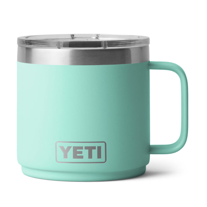 21071507364 TAZA RAMBLER 14oz MUG 2.0 CON CERAMICA TAPA MAGNETICA SEAFOAM MARCA YETI